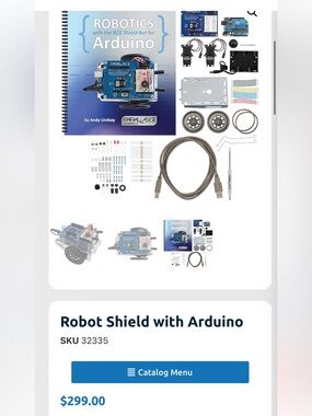parallax Robot Shield with Arduino ($299 value)